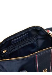 TOMMY HILFIGER - Tommy Hilfiger Torebka Poppy Small Tote Corp AW0AW17204 Granatowy. Kolor: niebieski #3