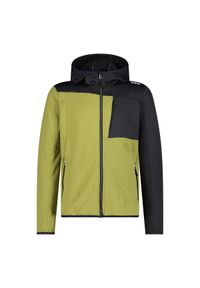 Polar z kapturem CMP. Typ kołnierza: kaptur. Kolor: żółty, wielokolorowy, zielony. Materiał: polar. Sport: turystyka piesza #1