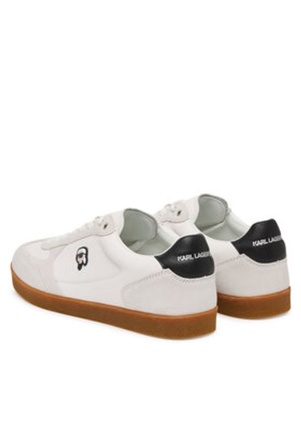 Karl Lagerfeld - KARL LAGERFELD Sneakersy Kandidate KL53833N Biały. Kolor: biały. Materiał: zamsz, skóra