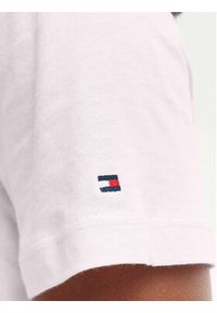 TOMMY HILFIGER - Tommy Hilfiger T-Shirt WW0WW40276 Różowy Regular Fit. Kolor: różowy. Materiał: bawełna #4