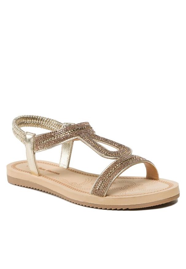 Clara Barson Sandały WSS20835-01A Złoty. Kolor: złoty. Materiał: skóra