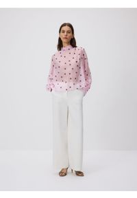 Reserved - Bluzka z lyocellem - wielobarwny. Materiał: tkanina #1