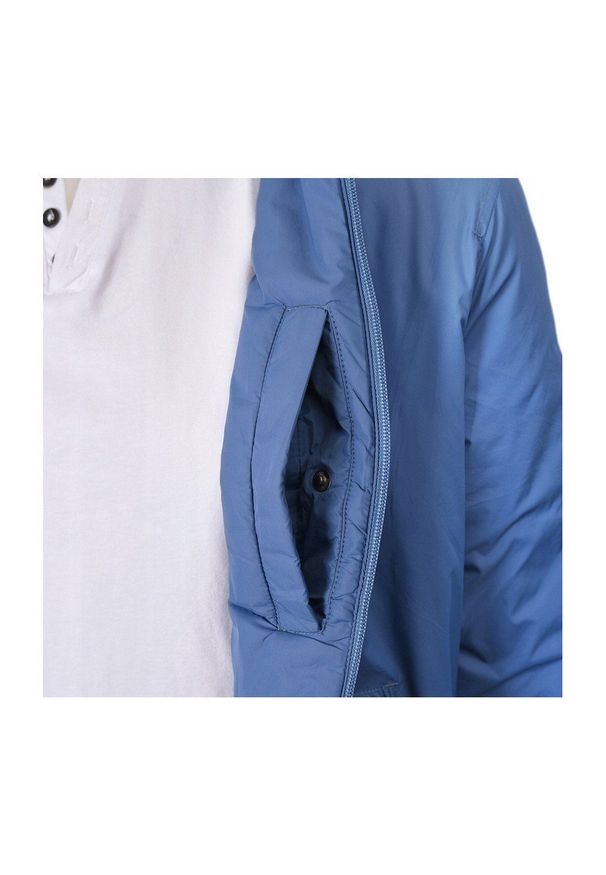 Jesienno-Zimowa Kurtka Męska - Wiatrówka - Pako Jeans - Niebieska. Kolor: niebieski. Materiał: tkanina, nylon. Sezon: jesień, zima