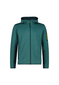 Bluza męska turystyczna CMP 34E7577. Okazja: na co dzień. Kolor: zielony. Styl: casual, sportowy. Sport: turystyka piesza #1