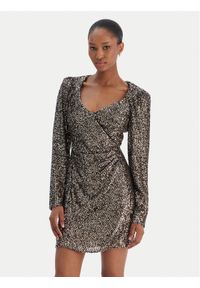 Rinascimento Sukienka koktajlowa CFC0126602003 Srebrny Slim Fit. Kolor: srebrny. Materiał: syntetyk. Styl: wizytowy #1