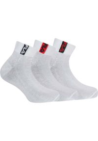 Fila - Quarter Socks In Bamboo 3 Pairs Pack. Kolor: biały. Sport: kolarstwo