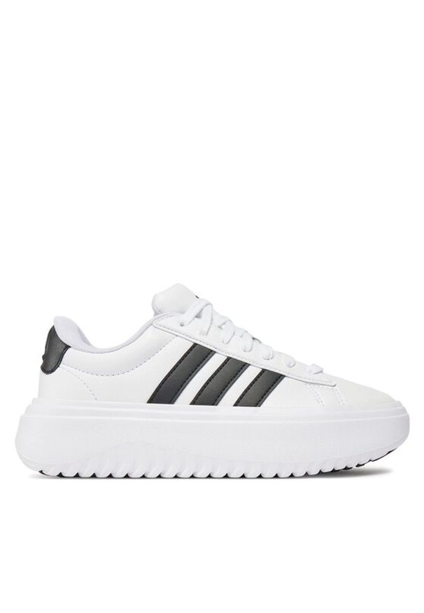 Adidas - adidas Sneakersy Grand Court Platform IE1092 Biały. Kolor: biały. Materiał: skóra. Obcas: na platformie