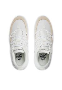 Calvin Klein Jeans Sneakersy Eva Runner Low Lace Mix Ml Fad YW0YW01319 Biały. Kolor: biały. Materiał: materiał #2