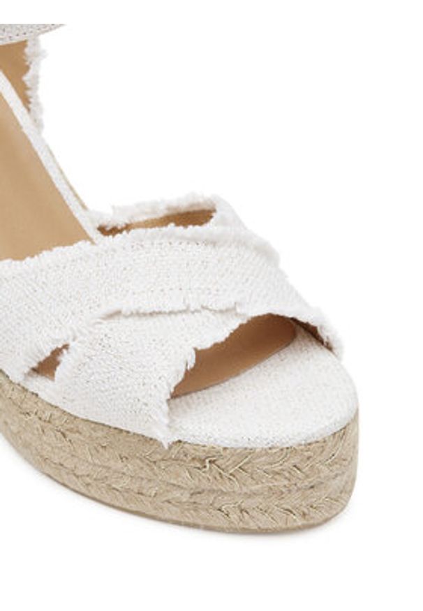 Castañer Espadryle Bromelia/8Ed/032 022360 Biały. Kolor: biały. Materiał: materiał