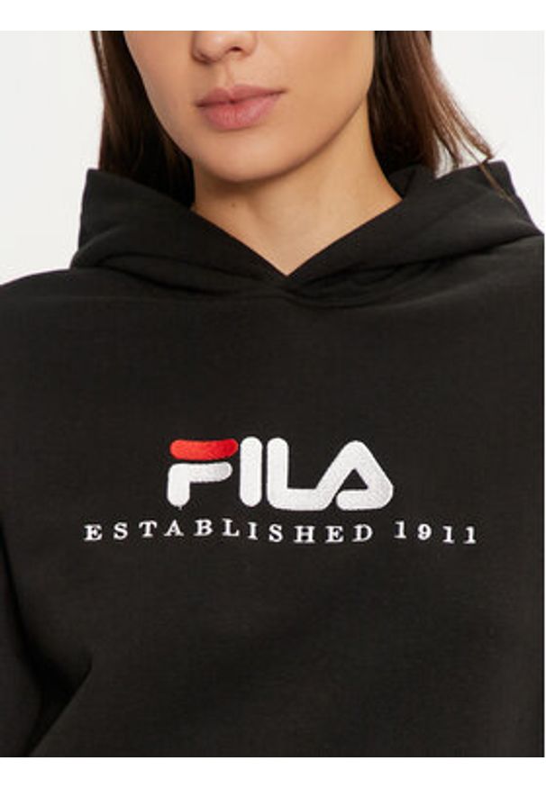 Fila Bluza Unisex Brunssum FAU0145 Czarny Regular Fit. Kolor: czarny. Materiał: bawełna