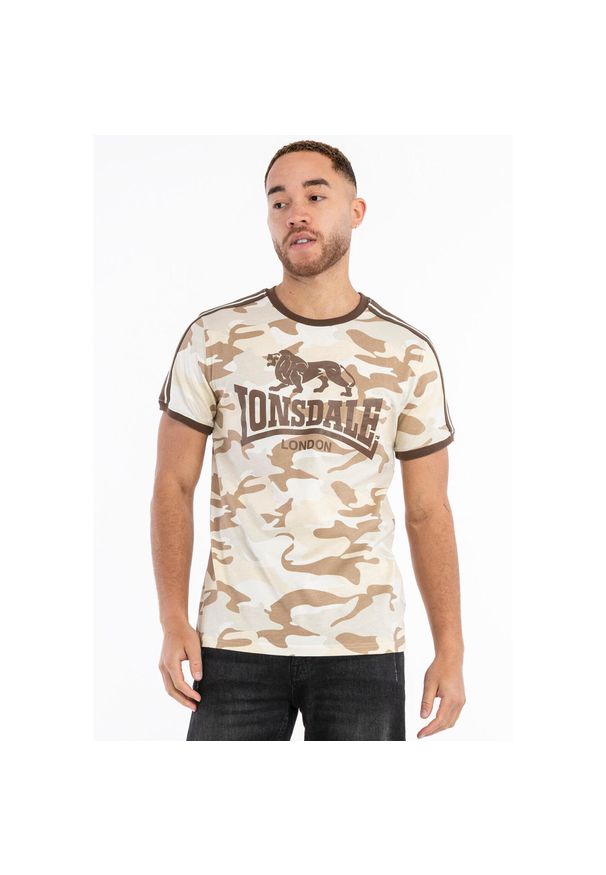 Koszulka Lonsdale Cregneash. Kolor: wielokolorowy, zielony, brązowy