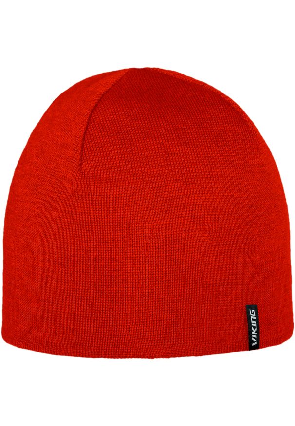 Viking - Czapka zimowa z wełną merino VIKING Noma 2.0 GWS Pro Style. Kolor: czerwony. Materiał: wełna. Sezon: zima. Styl: sportowy