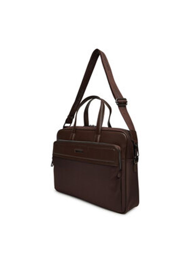 Gino Rossi Torba na laptopa 05A11192-1 Brązowy. Kolor: brązowy. Materiał: materiał