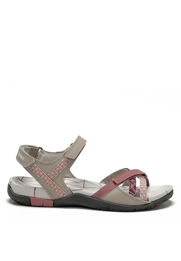 Sandały turystyczne damskie Chiruca Valencia. Kolor: szary, czerwony, wielokolorowy. Styl: sportowy