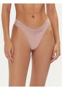 Calvin Klein Underwear Stringi 000QF7838E Różowy. Kolor: różowy. Materiał: syntetyk