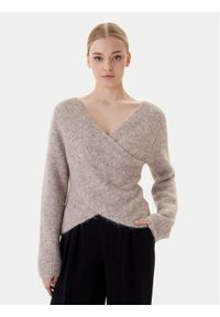 only - ONLY Sweter Zaggie 15376349 Beżowy Regular Fit. Kolor: beżowy. Materiał: syntetyk #1