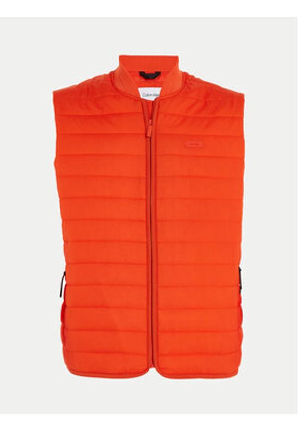 Calvin Klein Kamizelka K10K111462 Pomarańczowy Regular Fit. Kolor: pomarańczowy. Materiał: syntetyk