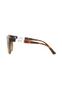 Armani Exchange okulary przeciwsłoneczne 0AX4120S damskie kolor brązowy. Kolor: brązowy #3