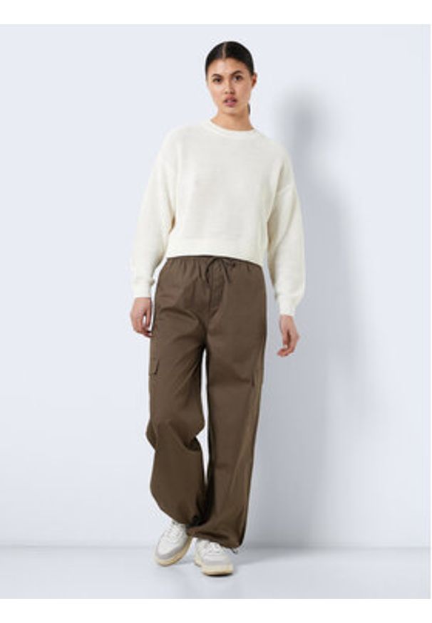 Noisy may - Noisy May Sweter Maysa 27021536 Écru Relaxed Fit. Materiał: bawełna, syntetyk