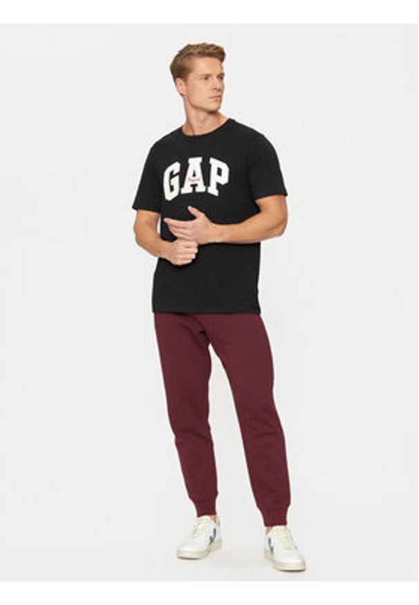 GAP - Gap T-Shirt 542246-03 Czarny Regular Fit. Kolor: czarny. Materiał: bawełna