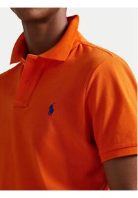 Polo Ralph Lauren Polo 710782592024 Pomarańczowy Regular Fit. Typ kołnierza: polo. Kolor: pomarańczowy. Materiał: bawełna #5