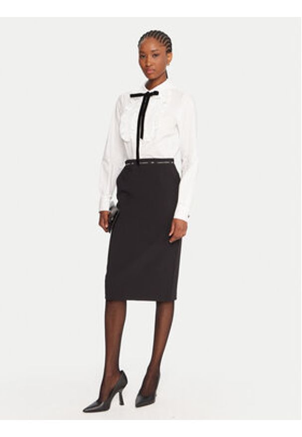 Luisa Spagnoli Koszula Luli 542457 Biały Regular Fit. Kolor: biały. Materiał: bawełna