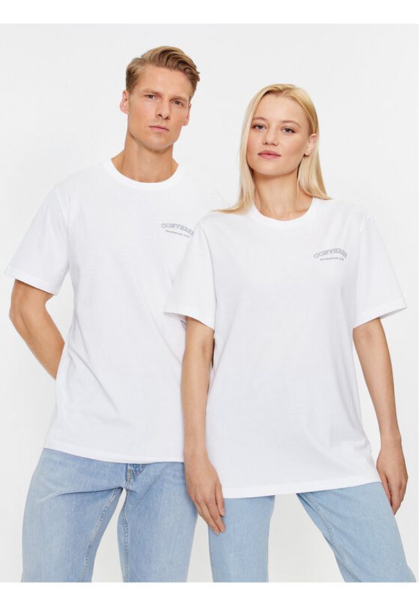 Converse T-Shirt Gf Retro Chuck Graphic Tee 2 10025913-A01 Biały Regular Fit. Kolor: biały. Materiał: bawełna. Styl: retro
