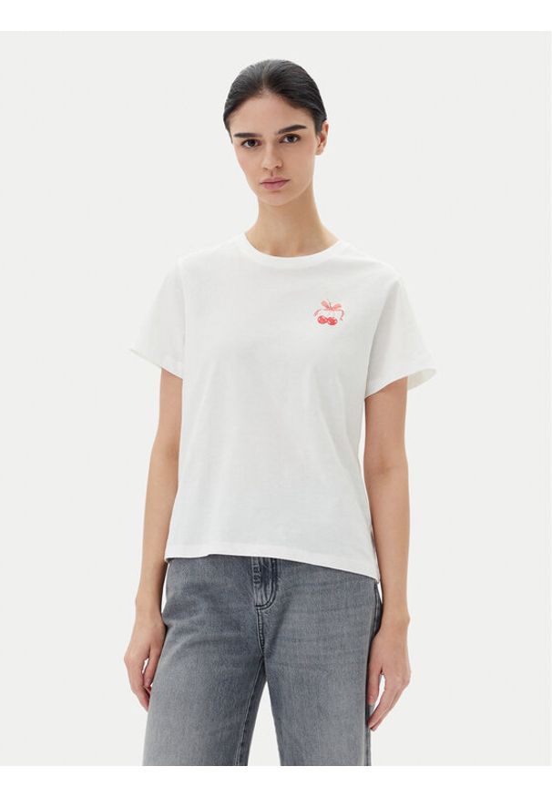 JDY T-Shirt Daisy 15348400 Biały Regular Fit. Kolor: biały. Materiał: bawełna