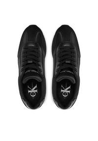 Calvin Klein Jeans Sneakersy Runner Low Lace Mix In Dc YW0YW01367 Czarny. Kolor: czarny #4