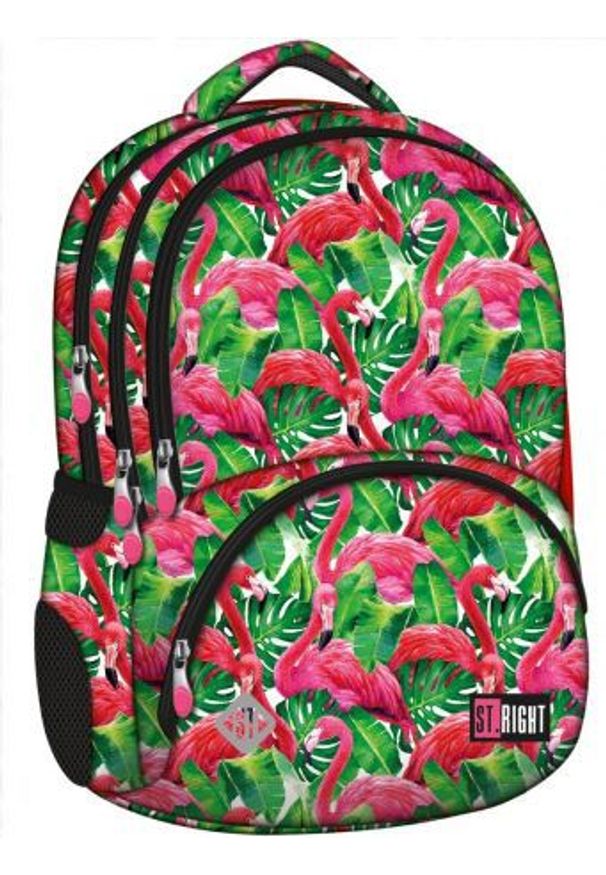 St. Majewski Plecak 4-komorowy Spine-Friendly Flamingo Pink&Green (270819)