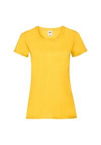 FRUIT OF THE LOOM - Koszulka Damska Valueweight. Kolor: żółty, pomarańczowy, wielokolorowy