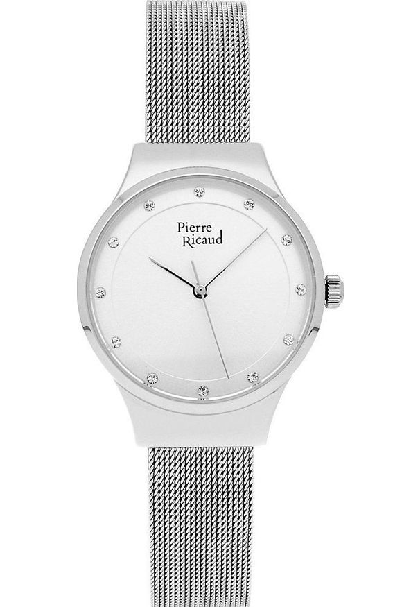 Zegarek Pierre Ricaud Zegarek damski Pierre Ricaud P22038.5143Q CYRKONIE srebrny. Kolor: srebrny