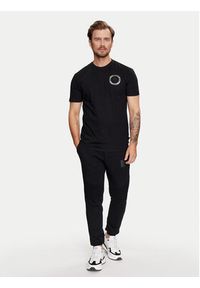 Plein Sport T-Shirt FADC MTK7542 STE003N Czarny Slim Fit. Kolor: czarny. Materiał: bawełna. Styl: sportowy