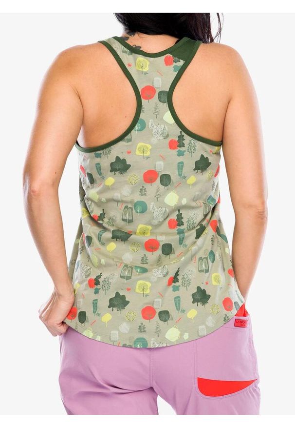 LA SPORTIVA - Top wspinaczkowy damski La Sportiva Botanic Tank. Kolor: zielony