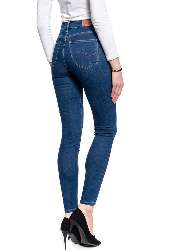 Lee - DAMSKIE SPODNIE JEANSOWE LEE Scarlett High DARK MONO L626PQXM 112114316