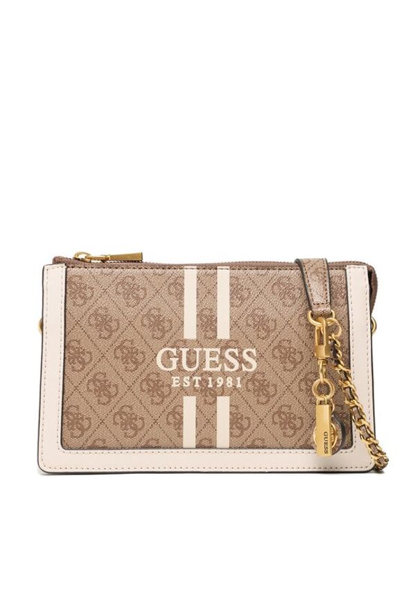 Guess Torebka Abey (SS) Mini Bags HWSS85 58730 Beżowy. Kolor: beżowy. Materiał: skórzane