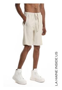 La Haine Inside Us Szorty | 3M M1248 | Mężczyzna | Beżowy. Okazja: na co dzień. Kolor: beżowy. Materiał: wiskoza, poliamid. Styl: elegancki, casual #5
