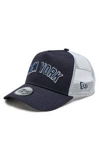 New Era Czapka z daszkiem Team Script Trucker Nyy 60364216 Czarny. Kolor: czarny. Materiał: bawełna, materiał