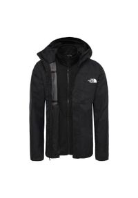 Kurtka turystyczna 3w1 męska The North Face M Quest Triclimate Jacket. Kolor: czarny. Sport: turystyka piesza