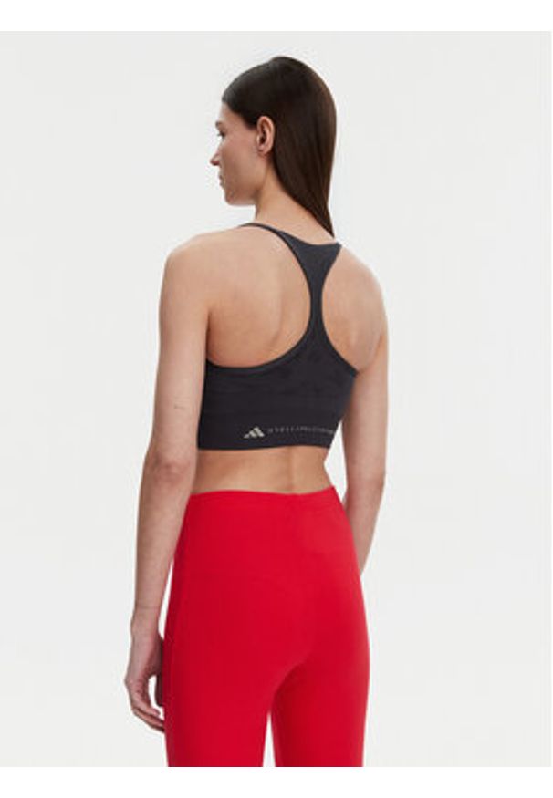 Adidas by Stella McCartney - adidas by Stella McCartney Biustonosz sportowy TrueStrength JJ1650 Szary Slim Fit. Kolor: szary. Materiał: syntetyk