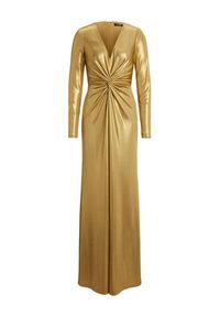 Lauren Ralph Lauren - LAUREN RALPH LAUREN Sukienka wieczorowa 253979967001 Złoty Slim Fit. Kolor: złoty. Materiał: syntetyk. Styl: wizytowy #3