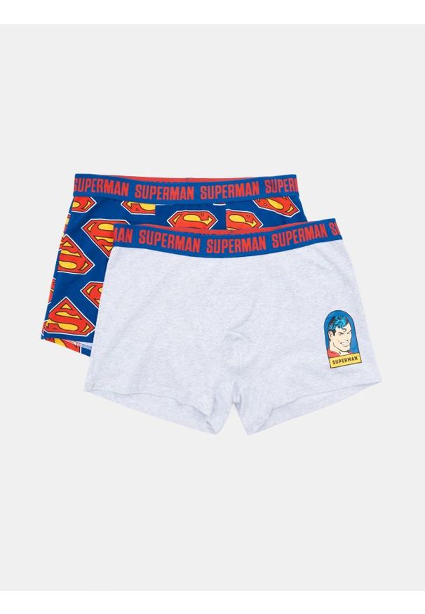 Sinsay - Bokserki Classic 2 pack Superman - wielobarwny. Wzór: motyw z bajki
