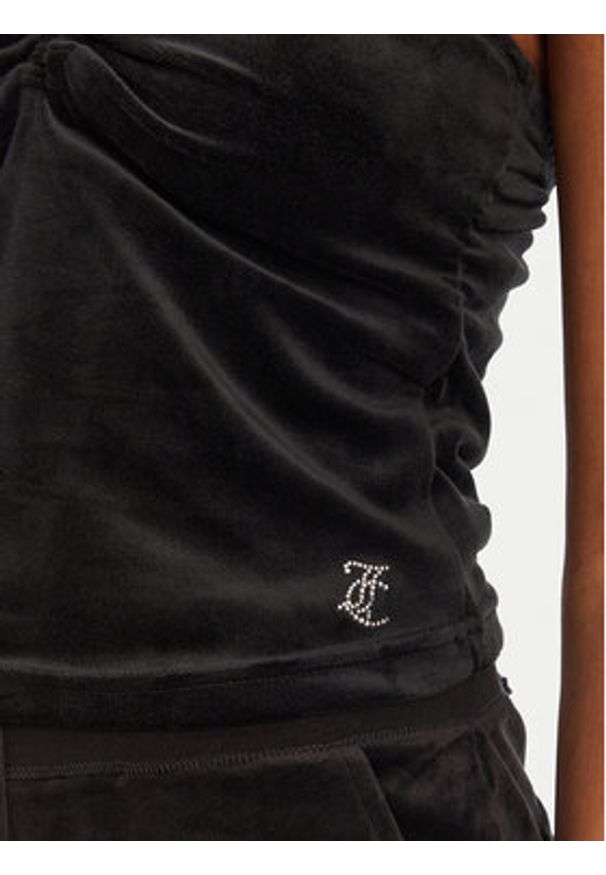 Juicy Couture Top JCWCT125325 Czarny Slim Fit. Kolor: czarny. Materiał: syntetyk