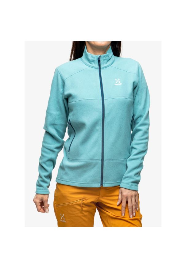 Haglöfs - Bluza polarowa damska Haglofs Buteo Mid Jacket. Kolor: zielony. Materiał: polar