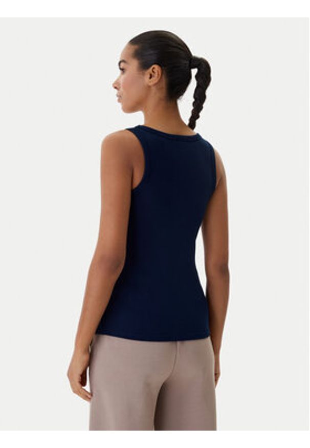 Guess Top V4YP06 K8RT2 Granatowy Regular Fit. Kolor: niebieski. Materiał: wiskoza