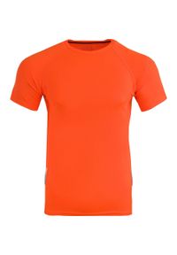 JUMPERS - Pomarańczowa Koszulka Sportowa Męska 2XS - Oddychająca i Lekka. Kolor: pomarańczowy. Materiał: poliester. Sport: piłka nożna