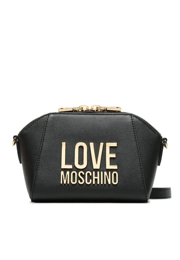 Love Moschino - LOVE MOSCHINO Torebka JC4023PP1HLI0000 Czarny. Kolor: czarny. Materiał: skórzane