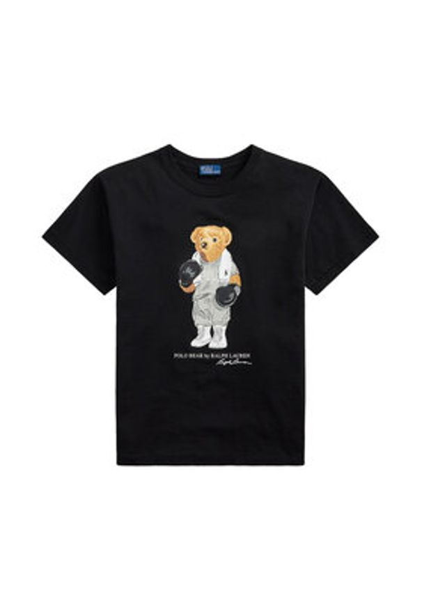Polo Ralph Lauren T-Shirt 211971709001 Czarny Relaxed Fit. Typ kołnierza: polo. Kolor: czarny. Materiał: bawełna