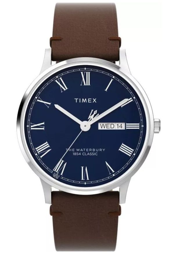 Timex - Zegarek Męski TIMEX Classic Waterbury TW2W14900. Materiał: skóra. Styl: klasyczny, elegancki