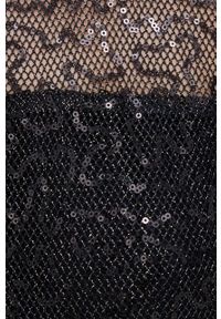 DKNY - Dkny sukienka P1JD8KUC kolor czarny mini rozkloszowana. Kolor: czarny. Materiał: materiał. Długość rękawa: krótki rękaw. Typ sukienki: rozkloszowane. Długość: mini #5